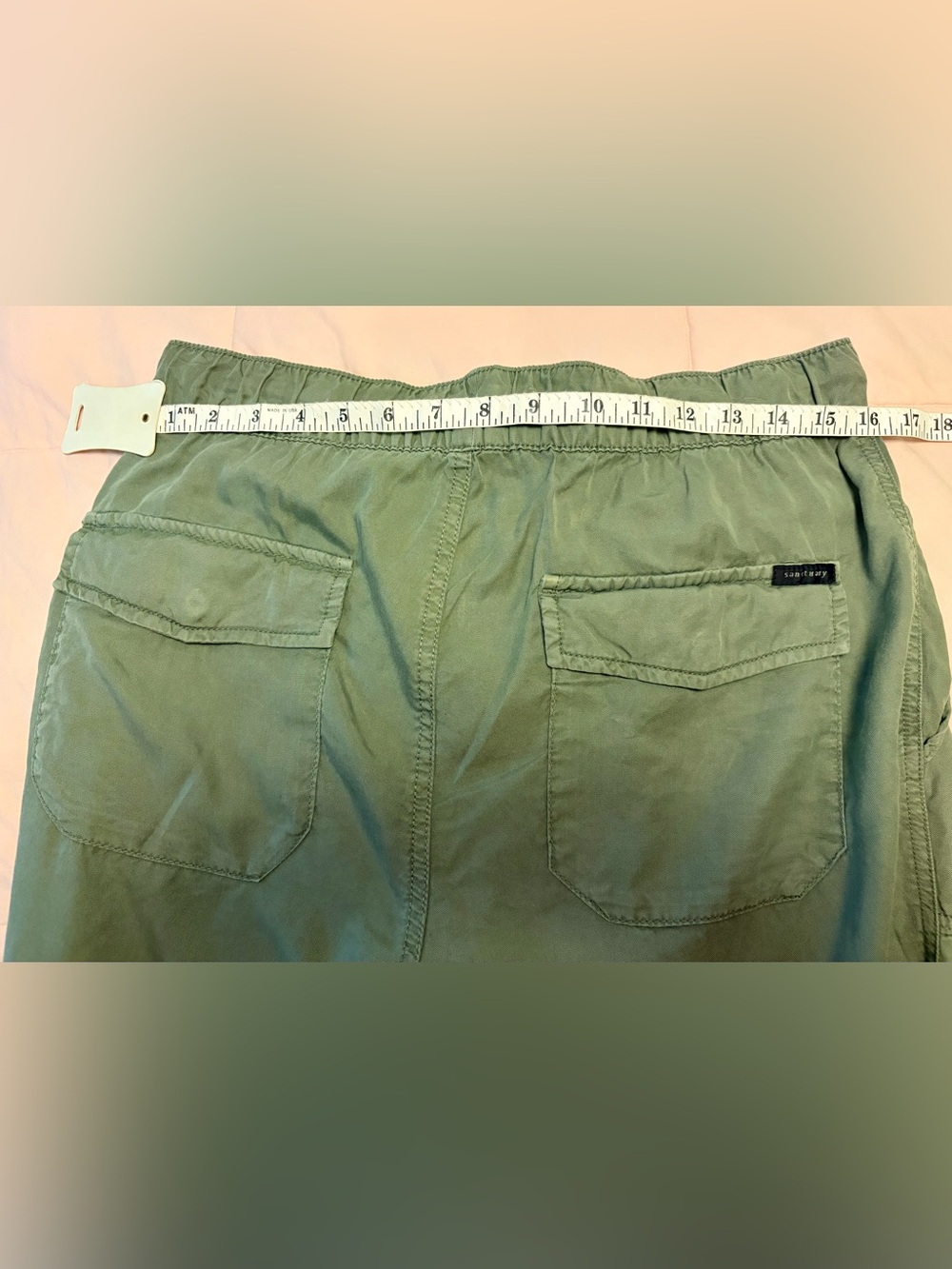 Sanctuary Olive Green Go Easy Pull On Capri Pants - Picture 6 of 10